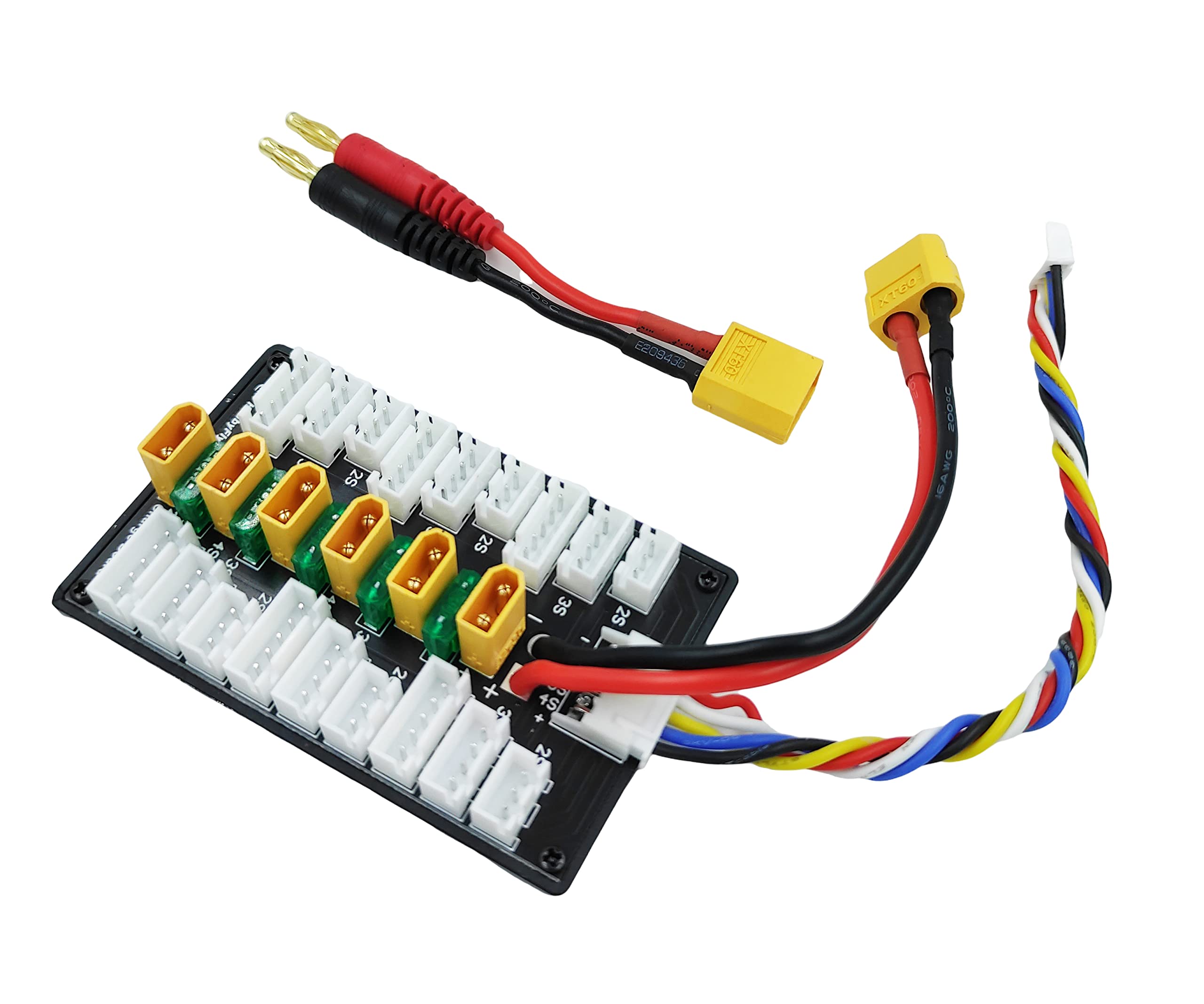 Amazon.co.jp: HOBBYFLY XT30 Lipoバッテリーパラレル充電ボード XT30